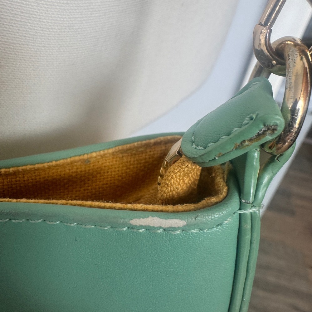 Spartina 449 Daufuskie Island Crossbody Bag Seafoam Green Geometric Linen Canvas - Picture 8 of 9